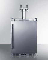 SUMMIT 24" Wide Built-In Outdoor Beer Kegerator - Stainless Steel (SBC683OSTWIN)