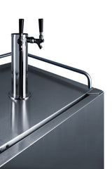 SUMMIT 24" Wide Built-In Outdoor Beer Kegerator - Stainless Steel (SBC683OSTWIN)