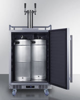 SUMMIT 24" Wide Built-In Outdoor Beer Kegerator - Stainless Steel (SBC683OSTWIN)