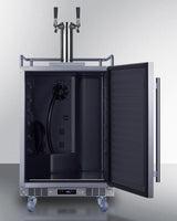 SUMMIT  24" Wide Built-In Outdoor Beer Kegerator - Stainless Steel (SBC683OSTWIN)