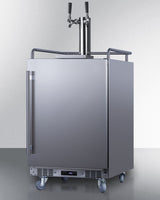 SUMMIT 24" Wide Built-In Outdoor Beer Kegerator - Stainless Steel (SBC683OSTWIN)