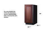 SUMMIT  15" Built-In All-Freezer (Panel Not Included) - Panel-Ready (SCFF1533BIF)