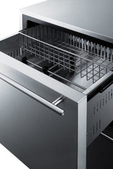 SUMMIT  24" Wide 2-Drawer All-Freezer - Stainless Steel (SCFF532D)