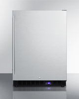 Summit 24" Wide Built-In All-Freezer With Icemaker - Black (SCFF53BSSIM)