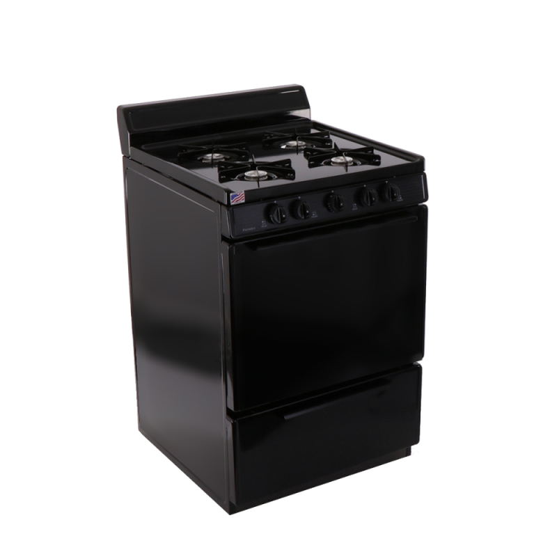 Premier 24 Inch Freestanding Gas Range - Black (SCK100BP)