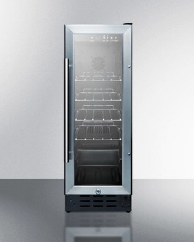 Summit 12" Wide Beverage Center - Glass (SCR1225B)