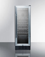Summit 12" Wide Beverage Center - Glass (SCR1225B)