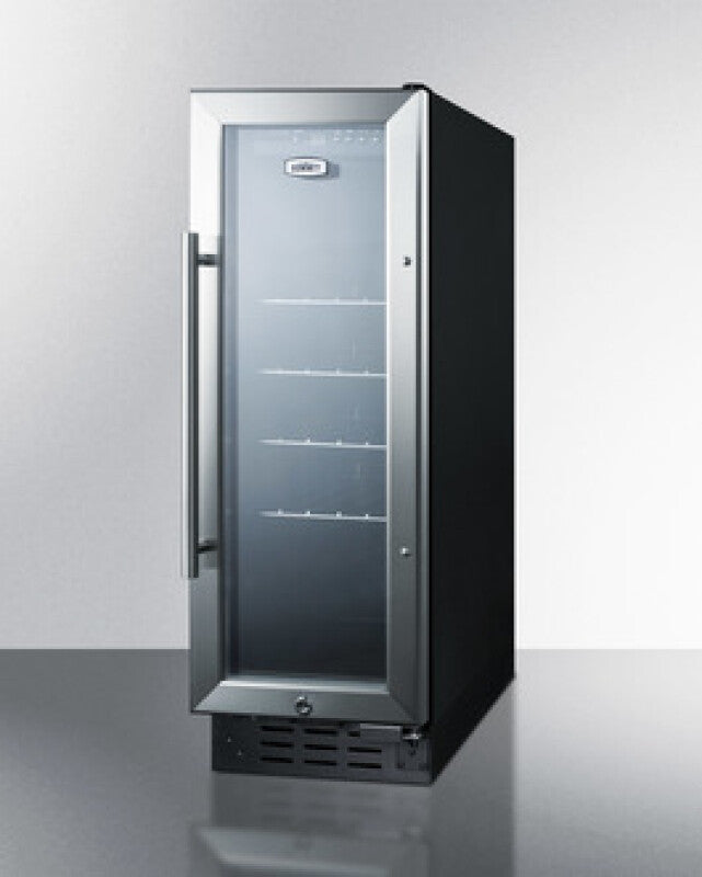Summit 12" Wide Beverage Center - Glass (SCR1225B)