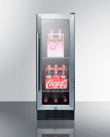 Summit 12" Wide Beverage Center - Glass (SCR1225B)