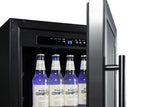SUMMIT  18" Wide Built-In Beverage Center, ADA Compliant - Black (SCR1841BADA)