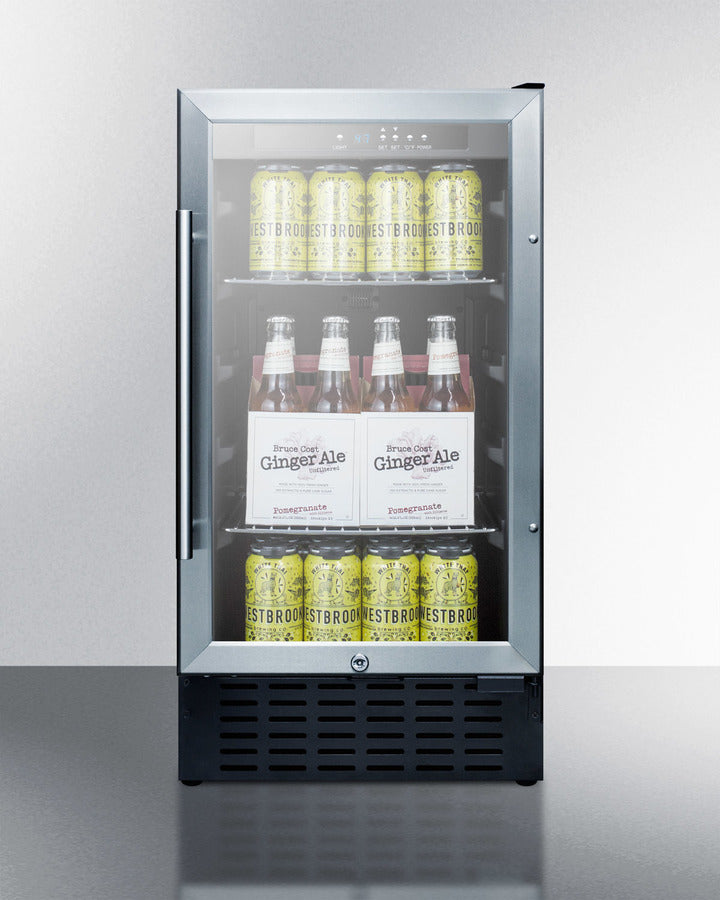 SUMMIT  18" Wide Built-In Beverage Center, ADA Compliant - Stainless Steel (SCR1841BCSSADA)