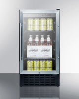 SUMMIT  18" Wide Built-In Beverage Center, ADA Compliant - Stainless Steel (SCR1841BCSSADA)