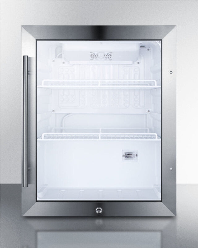 SUMMIT  Compact Beverage Center - Stainless Steel (SCR314LCSS)