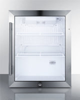 SUMMIT  Compact Beverage Center - Stainless Steel (SCR314LCSS)