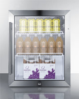 SUMMIT  Compact Beverage Center - Stainless Steel (SCR314LCSS)