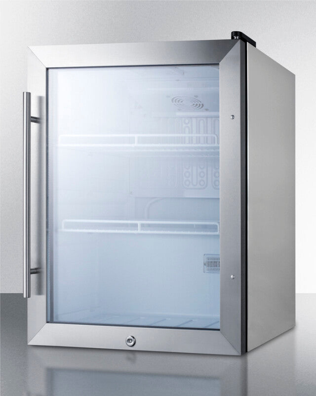 SUMMIT  Compact Beverage Center - Stainless Steel (SCR314LCSS)