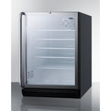 Accucold 24" Wide Built-In Beverage Center, ADA Compliant - Black (SCR600BGLBISHADA)
