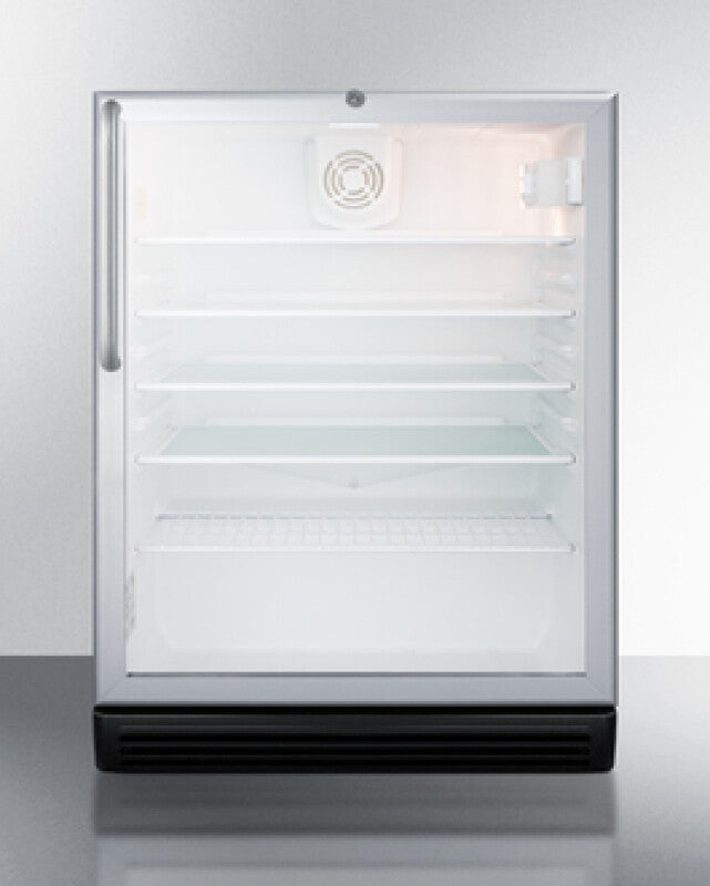 Summit 24" Wide Built-In Beverage Center, ADA Compliant - Glass (SCR600BGLBITBADA)