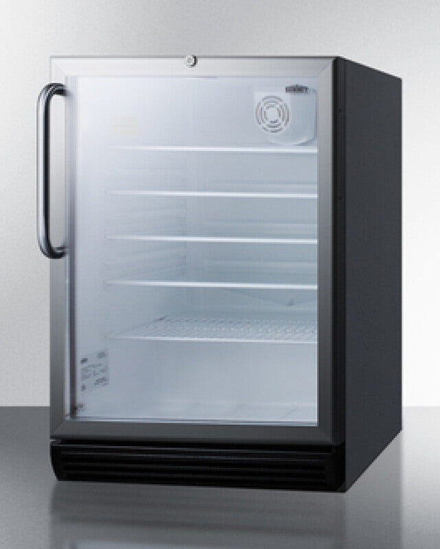 Summit 24" Wide Built-In Beverage Center, ADA Compliant - Glass (SCR600BGLBITBADA)