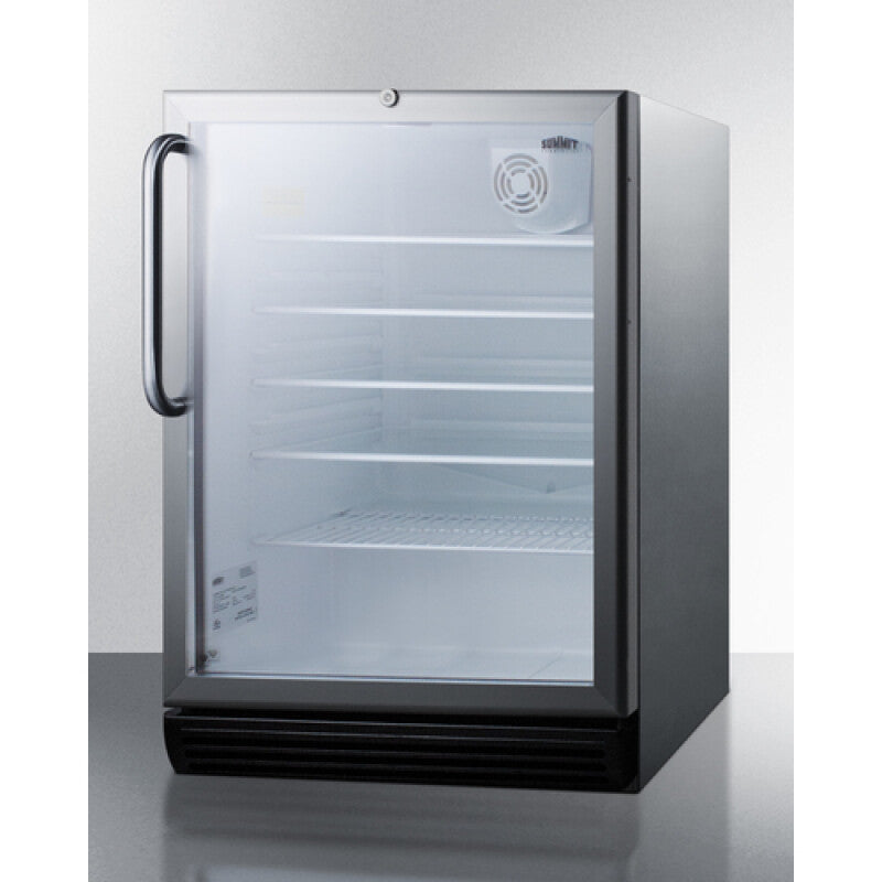 Accucold 24" Wide Built-In Beverage Center, ADA Compliant - Stainless Steel (SCR600BGLCSSADA)