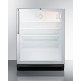 Accucold 24" Wide Beverage Center, ADA Compliant - Black (SCR600BGLTBADA)
