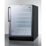 Accucold 24" Wide Beverage Center, ADA Compliant - Black (SCR600BGLTBADA)