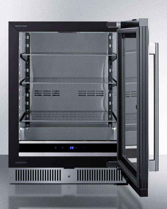 SUMMIT 24" Wide Built-In Beverage Center - Glass (SDHG2443)