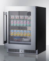 SUMMIT  24" Wide Built-In Beverage Center - Black (SDHG2443)