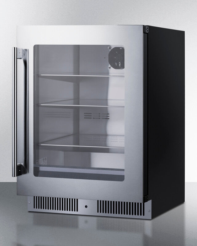 SUMMIT 24" Wide Built-In Beverage Center - Glass (SDHG2443)