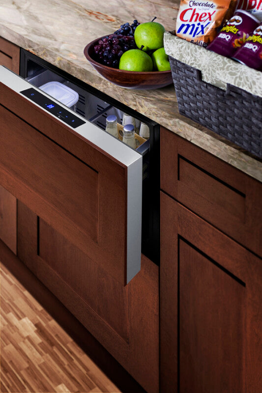 Summit 24" Wide Built-In Drawer Refrigerator - Stainless Steel (SDR24)