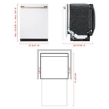 LG Studio LG STUDIO Smart Top Control Dishwasher with 1-Hour Wash & Dry, QuadWash® Pro, TrueSteam® and Dynamic Heat Dry™ - Essence White (SDWB24W3)