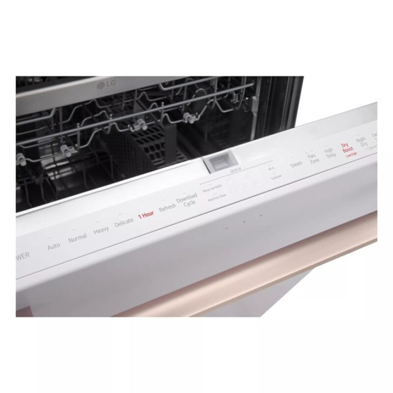LG Studio LG STUDIO Smart Top Control Dishwasher with 1-Hour Wash & Dry, QuadWash® Pro, TrueSteam® and Dynamic Heat Dry™ - Essence White (SDWB24W3)