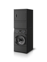 Speed Queen SF7 Stacked Washer ? Gas Dryer with Pet Plus™ - Matte Black (SF7007BG)