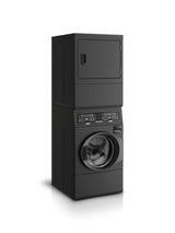 Speed Queen SF7 Stacked Washer ? Gas Dryer with Pet Plus™ - Matte Black (SF7007BG)