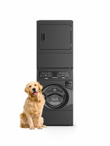 Speed Queen SF7 Stacked Washer ? Electric Dryer with Pet Plus™ - Black (SF7008BE)