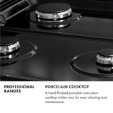 ZLINE  36 In. 5.2 Cu. Ft. Paramount Gas Range With 6 Burner Cooktop And Convection Gas Oven In Stainless Steel - Stainless Steel (SGR36)