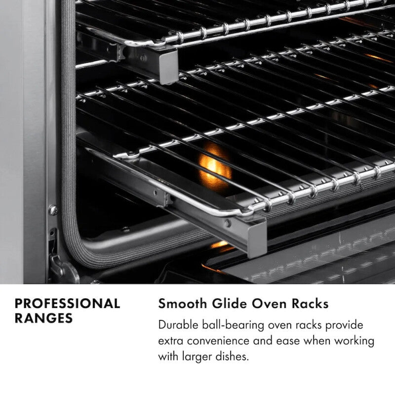 ZLINE  36 In. 5.2 Cu. Ft. Paramount Gas Range With 6 Burner Cooktop And Convection Gas Oven In Stainless Steel - Stainless Steel (SGR36)