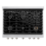 ZLINE  36 In. 5.2 Cu. Ft. Paramount Gas Range With 6 Burner Cooktop And Convection Gas Oven In Stainless Steel - Stainless Steel (SGR36)