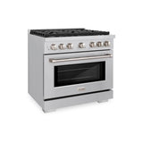 ZLINE  36 In. 5.2 Cu. Ft. Paramount Gas Range With 6 Burner Cooktop And Convection Gas Oven In Stainless Steel - Stainless Steel (SGR36)
