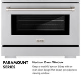 ZLINE 36in. 5.2 cu. ft. 6 Burner Gas Range with Convection Gas Oven in Stainless Steel - Stainless Steel (SGR36)