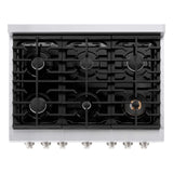 ZLINE  36in. 5.2 cu. ft. 6 Burner Gas Range with Convection Gas Oven in Stainless Steel - Stainless Steel (SGR36)