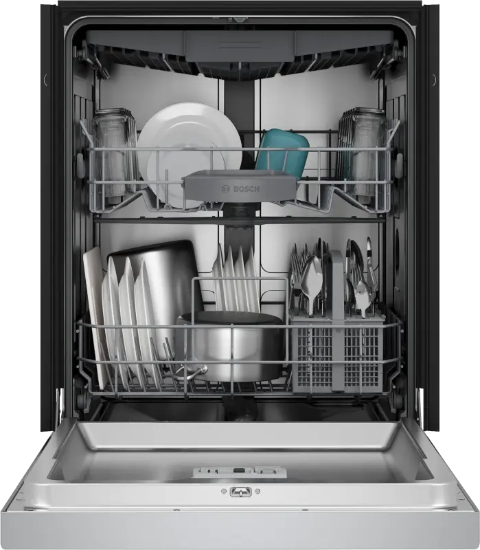 BOSCH  300 Series Dishwasher 24'' Stainless Steel Anti-fingerprint - Stainless (SHE43DM5N)