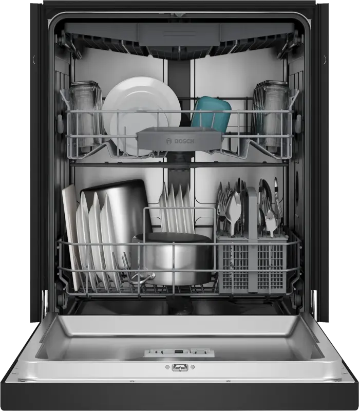 BOSCH 300 Series Dishwasher 24'' Black - Black (SHE43DM6N)