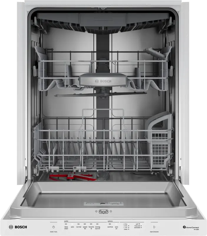 BOSCH  24" Pocket Handle 500 Series Dishwasher - White (SHP65DM2N)