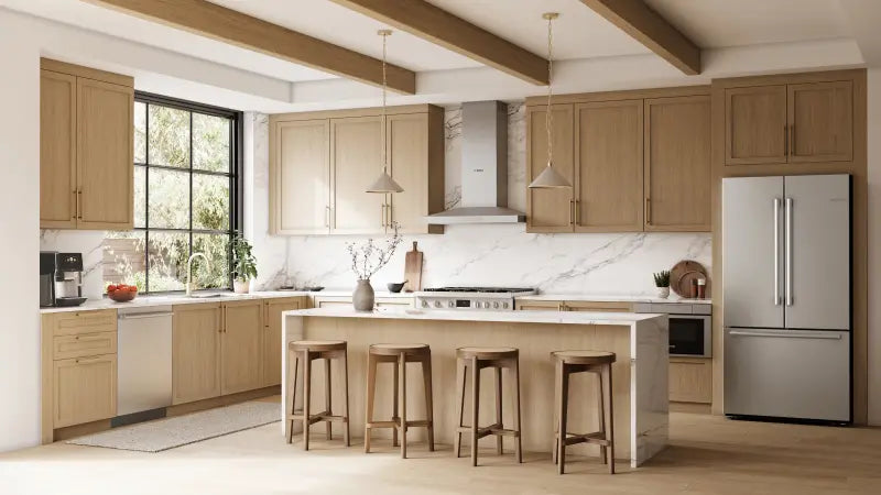 BOSCH 800 Standard Bar Handle - Stainless Steel Anti-fingerprint (SHX78DM5N)