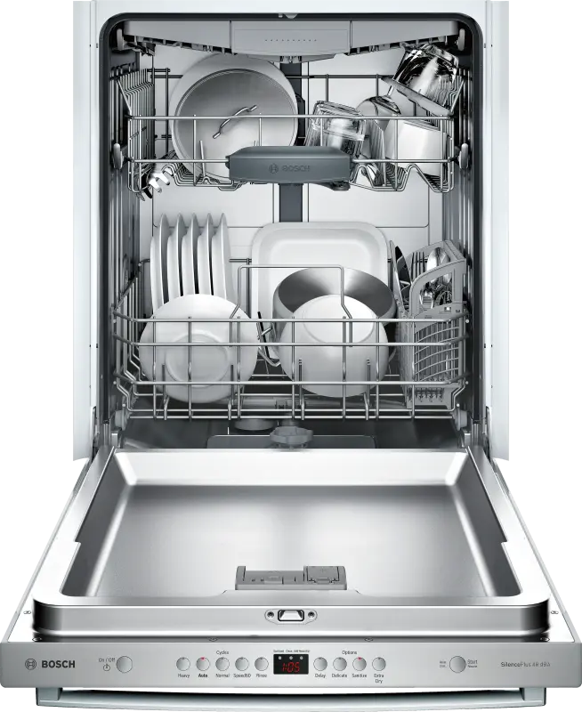 BOSCH 100 Series Dishwasher 24'' - Stainless Steel Anti-fingerprint (SHXM4AY55N)