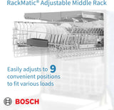 BOSCH 100 Series Dishwasher 24'' - Stainless Steel Anti-fingerprint (SHXM4AY55N)