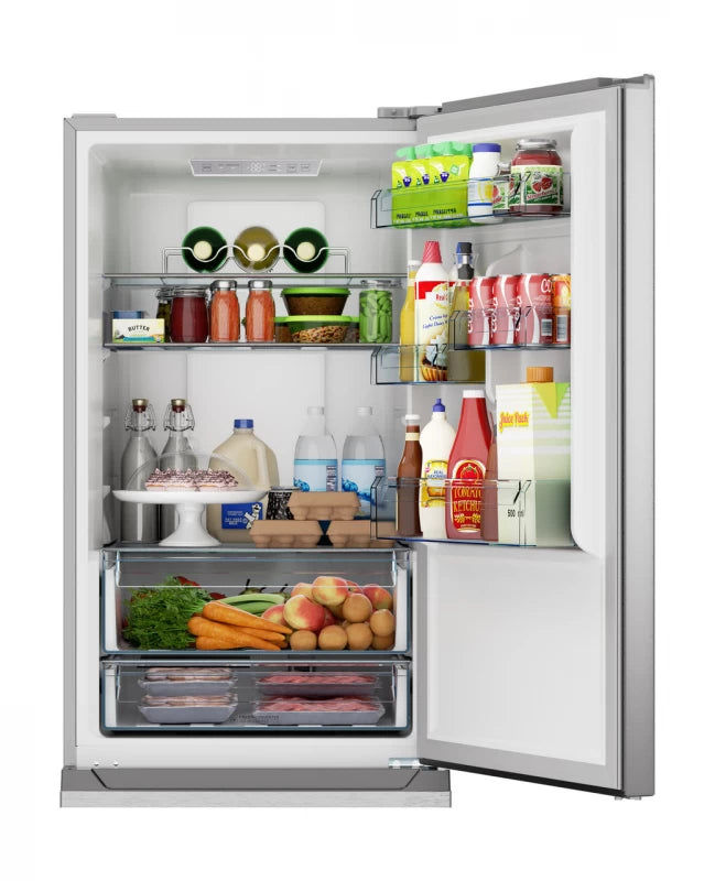 Sharp  24 In. Bottom-freezer Counter-depth Refrigerator - Stainless Steel (SJB1255GS)
