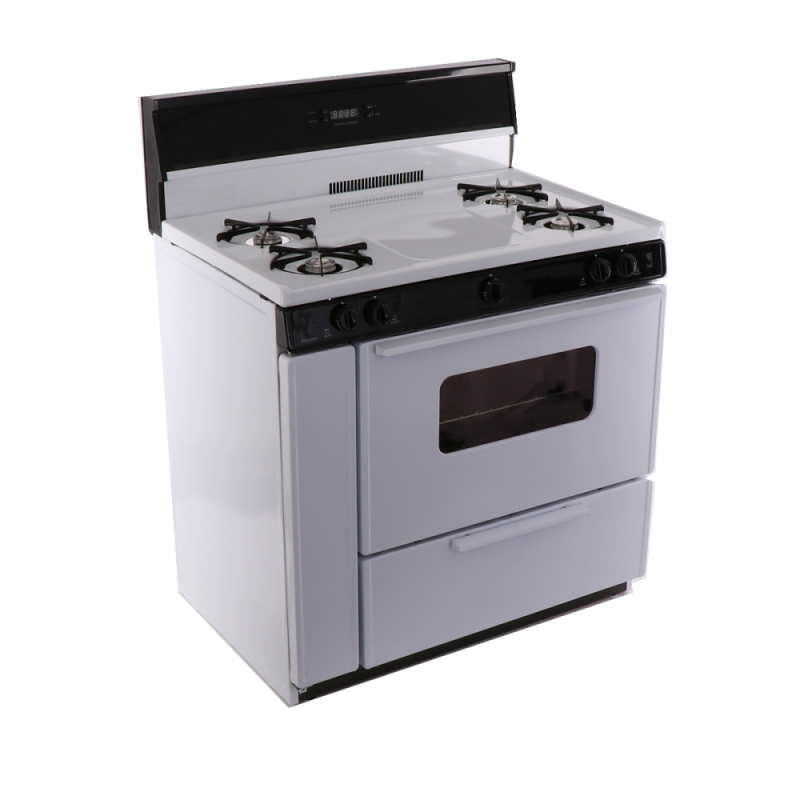 PREMIER 36 Inch Electronic Spark Gas Range - White (SLK240WP)