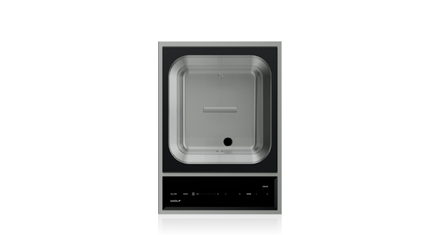 Wolf 15" Transitional Steamer Module - Stainless Steel (SM15TFS)